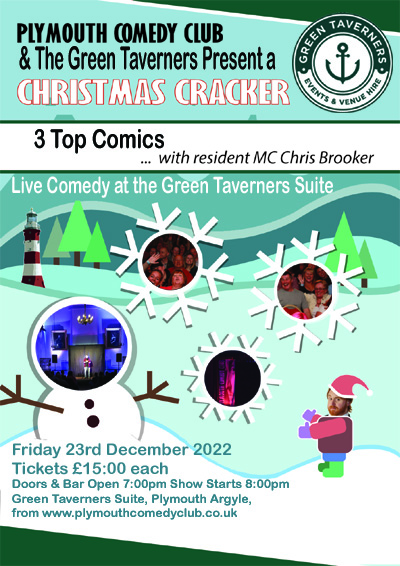 Friday 2nd December Plymouth Comedy Club